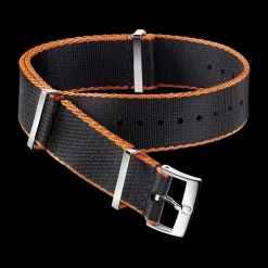 Polyamide, noir avec bordure orange|OMEGA New
