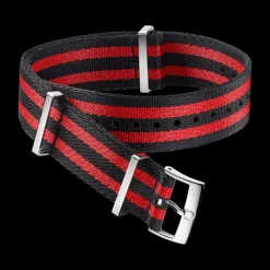 Polyamide, noir et rouge à 5 rayures|OMEGA Outlet