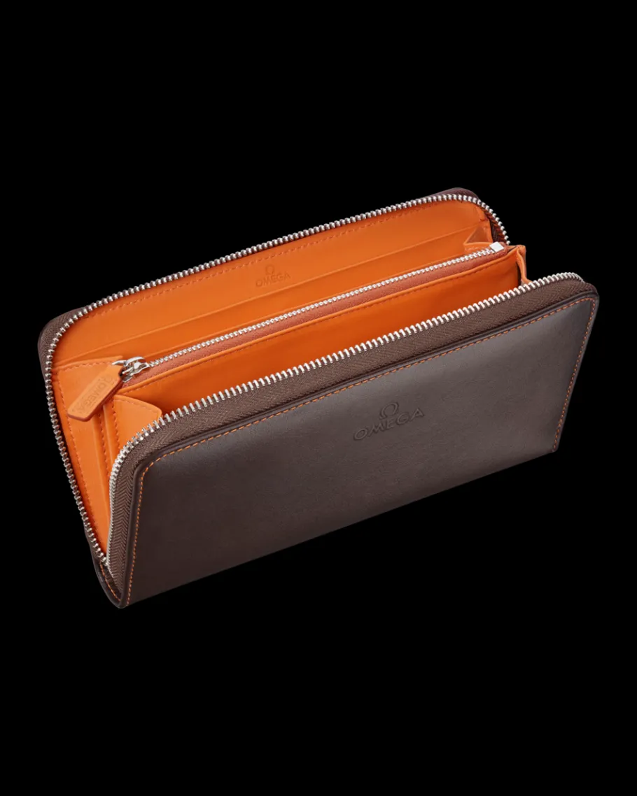 Portefeuille, brun / orange|OMEGA Fashion