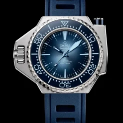 55x45 mm, O‑MEGASTEEL sur bracelet caoutchouc|OMEGA Hot